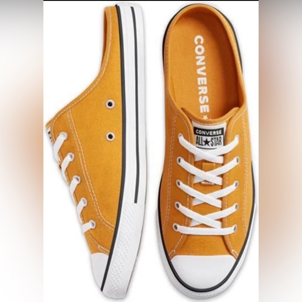 Converse Orange Low Top Sneakers